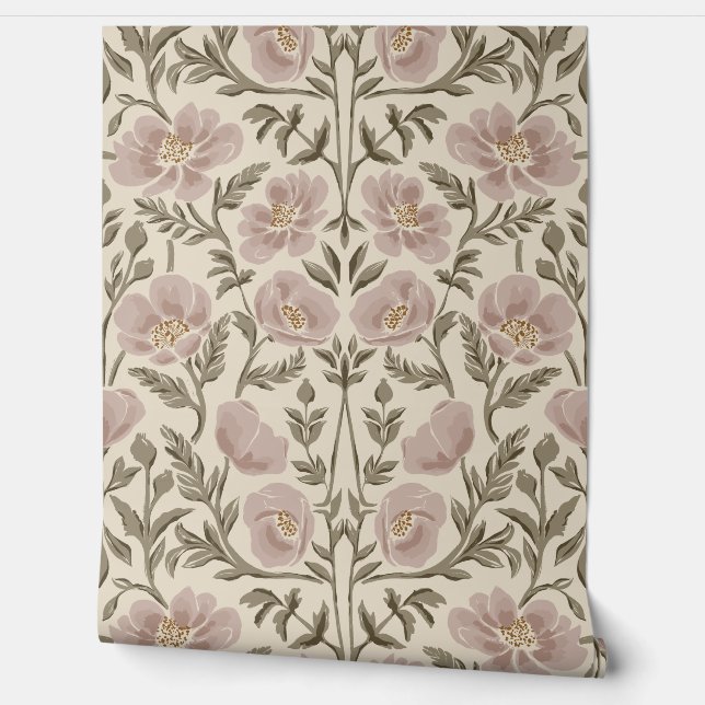 Papel Pintado Artes Y Artesanías Pintorescas - Beige Patrimonio (Desenrollar)