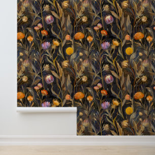 Papel Pintado Artes y artesanías Silencio escocés y flores silve