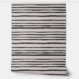 Papel Pintado Artista moderno: audaces franjas negras