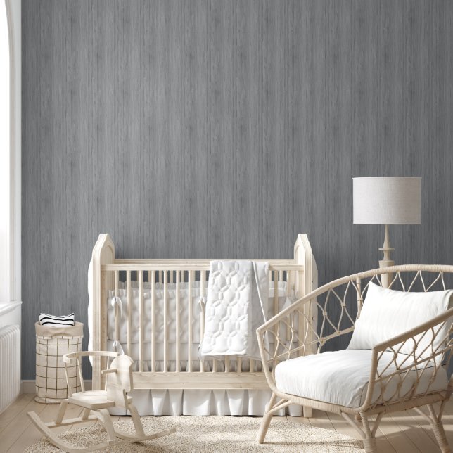 Papel Pintado Ash Gray Bamboo Wood Grain Look (Niños)