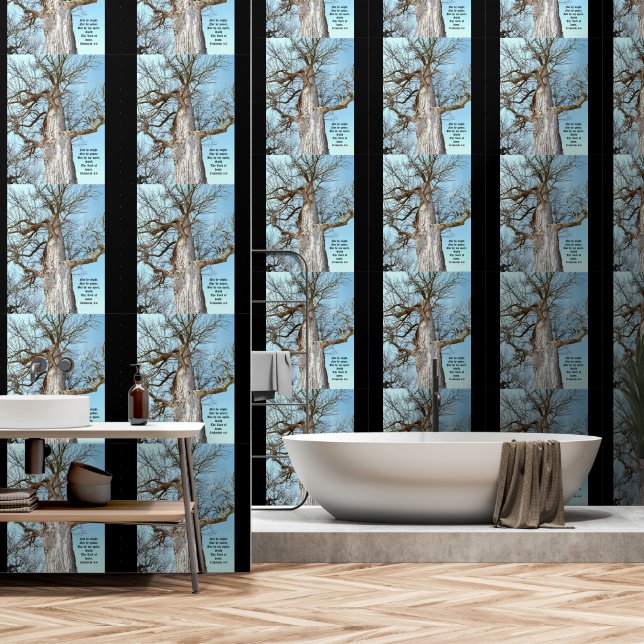 Papel Pintado Ash Zechariah 4:6 (Baño)