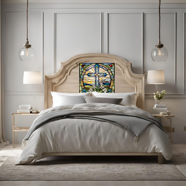 Papel Pintado Aspecto de cristal manchado Cruz de Pascua y palo  (Subido por el creador)