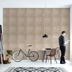 Papel Pintado Aspecto de trineo de imitación beige