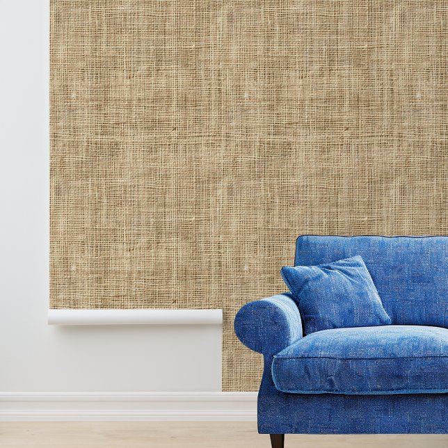 Papel Pintado Aspecto texturizado Burlap Linen Tan (Subido por el creador)