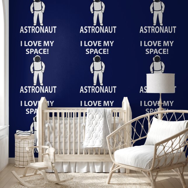 Papel Pintado Astronauta Amo a mi astronauta espacial (Niños)