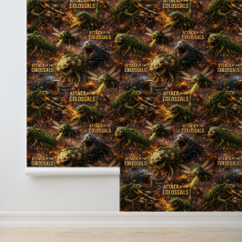 Papel Pintado Ataque de lo colosal / estilo de película B de los