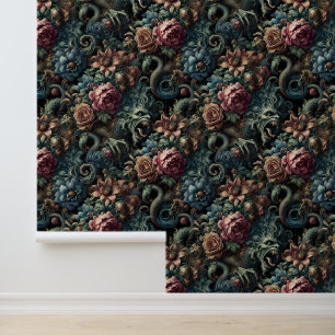 Papel Pintado Aúl del salvaje dorado - Mítico gótico