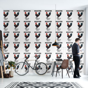 Papel Pintado Ave Rooster Me Levanto Temprano Y Gracioso Rooster