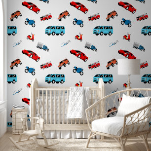 Papel Pintado Aventura de coches sobre ruedas