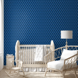 Papel Pintado Azul de la Marina de los Diamantes de Oro