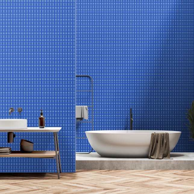 Papel Pintado Azul elegante (Baño)