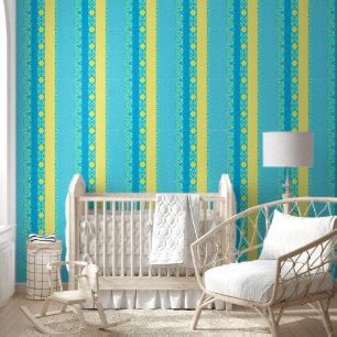 Papel Pintado Azul elegante