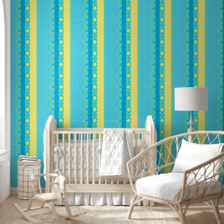 Papel Pintado Azul elegante