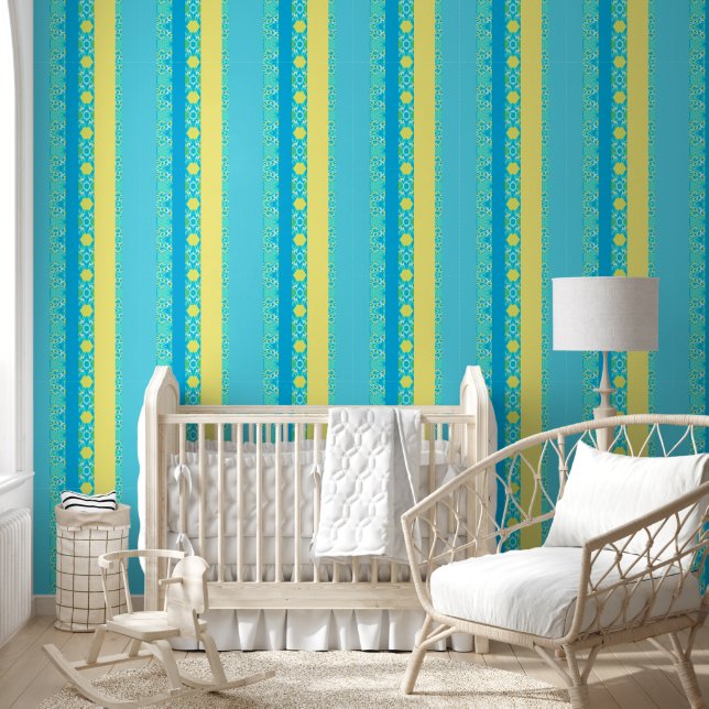 Papel Pintado Azul elegante (Niños)
