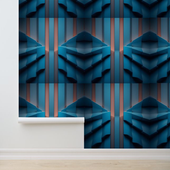 Papel Pintado Azul elegante (Solicitud)