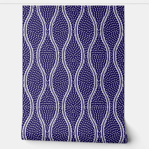 Papel Pintado Azul oscuro Tatewaku Same Komon