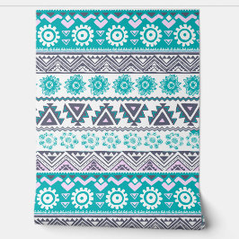 Papel Pintado Azul tribal