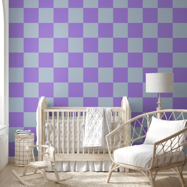 Papel Pintado Azul y lavanda suaves y bajo control (Niños)