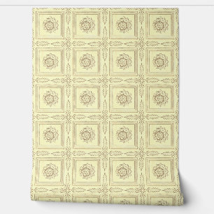 Papel Pintado Azulejo de flor antiguo
