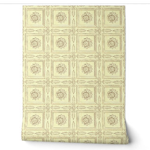 Papel Pintado Azulejo de flor vintage