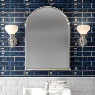 Papel Pintado Azulejo de metro azul marino brillante