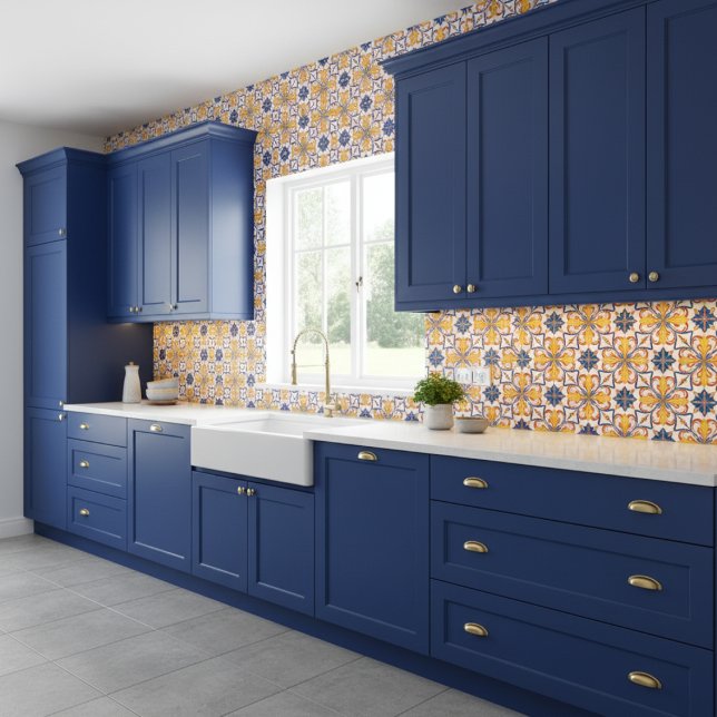 Papel Pintado Azulejo portugués amarillo (Subido por el creador)