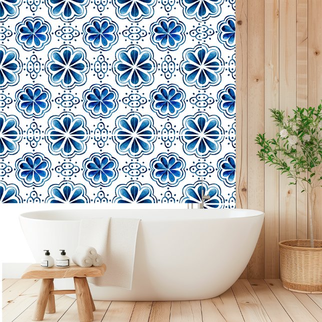 Papel Pintado Azulejos azul mediterráneo (Subido por el creador)