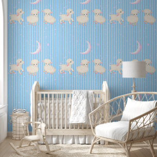 Papel Pintado Baby Lambs