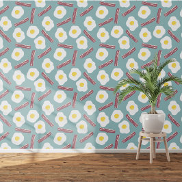 Papel Pintado Bacon y Huevo