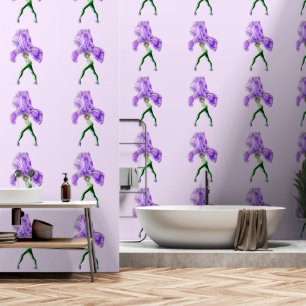 Papel Pintado Bailarina Flor de Iris Pintura de Bailarina de Bal