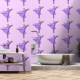 Papel Pintado Bailarina Morado Bailarina Mujer