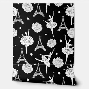 Papel Pintado Bailarina y Torre Eiffel