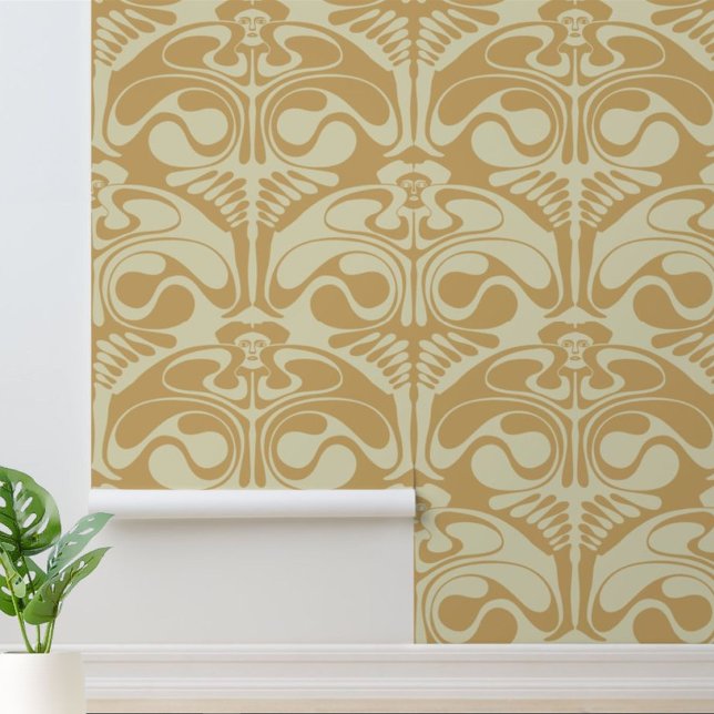 Papel Pintado Bailarinas de Art Nouveau de época de Koloman Mose (Subido por el creador)