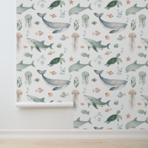 Papel Pintado Bajo el mar Ocean Boys Nursery Kids Room