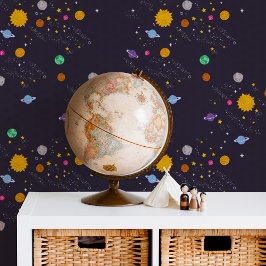 Papel Pintado Bajo La Gallaxia Del Sistema Del Sol De Los Niños