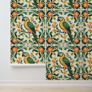 Papel Pintado Baldosas de loro de estilo mallorquín