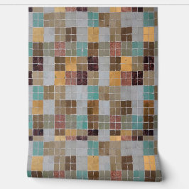 Papel Pintado Baldosas de mosaico de época