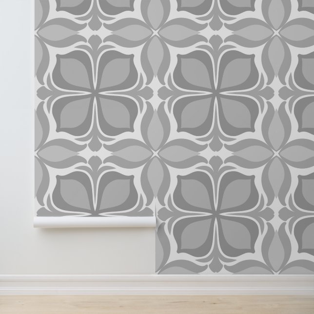 Papel Pintado Baldosas geométricas neutrales (Solicitud)