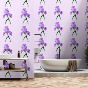 Papel Pintado Ballet de flores Ballerina Iris Pintura de arte