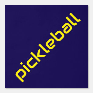 Papel Pintado BALONCESTO amarillo brillante Diagonal PICKLEBALL 