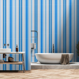 Papel Pintado Banda azul escarpada