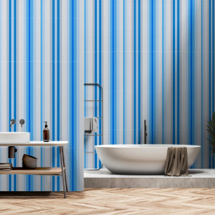 Papel Pintado Banda azul escarpada
