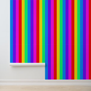 Papel Pintado Banda brillante arcoiris