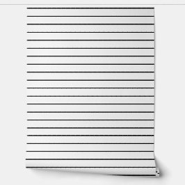 Papel Pintado Banda horizontal personalizado Blanco y negro
