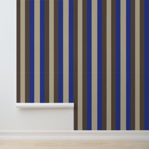 Papel Pintado Banda vertical beige azul