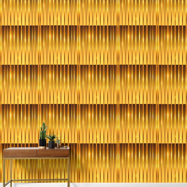 Papel Pintado Bandas de oro elegantes (Pasillo)