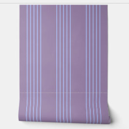 Papel Pintado Bandas elegantes en azul suave y violeta