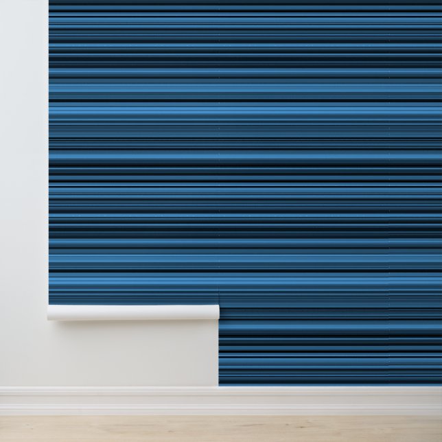 Papel Pintado Bandas negras azules (Solicitud)