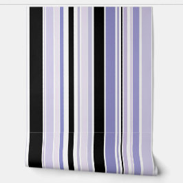 Papel Pintado Bandas negras, blancas y negras modernas