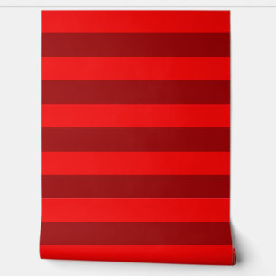 Papel Pintado Bandas rojas y maroon diseñan la decoración de la 